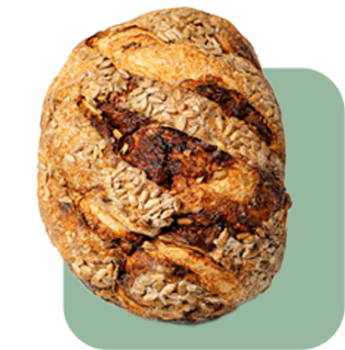 Pan de Masa Madre Cheddar<br>y Cebolla Caramelizada